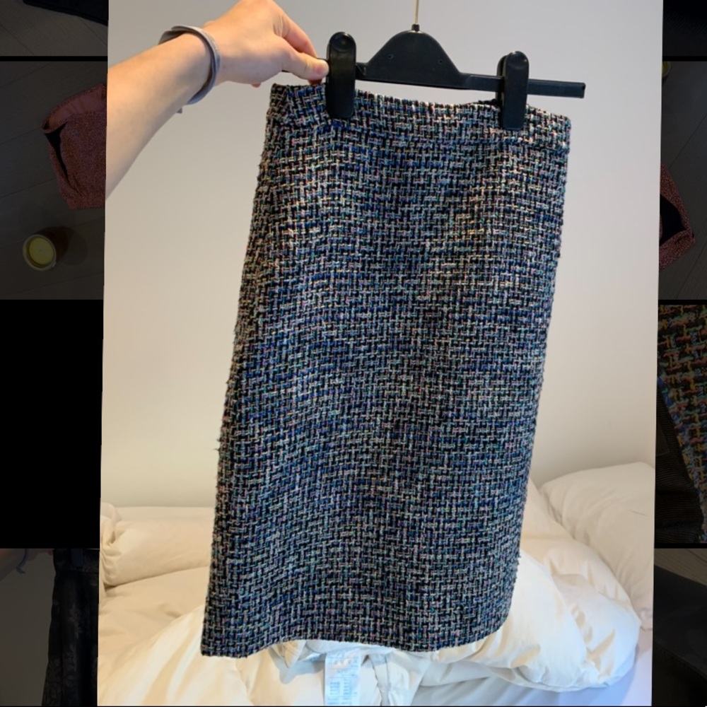 J. Crew Patterned Pencil Skirt